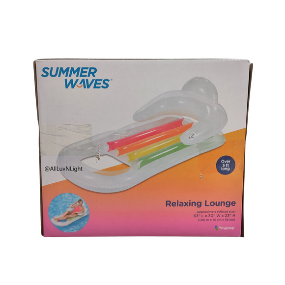 Summer Waves Inflatable Relaxing Lounge Pool Float - Picture 2 of 4